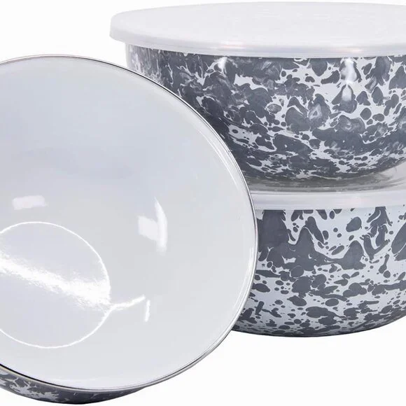 Golden Rabbit Enamelware Mixing Bowls - Thumbnail 2